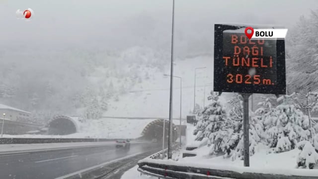 Bolu Dağı'nda Kar Kalınlığı 15 Santimetreye Ulaştı