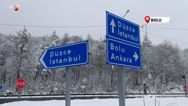 Bolu Dağı’nda Kar Yağışı Etkili Oluyor