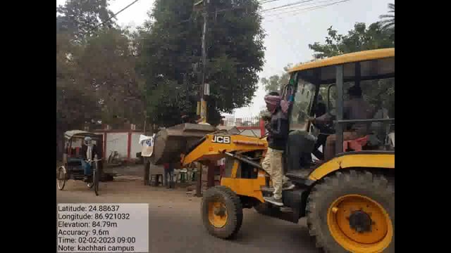 अतिक्रमण हटाने के लिए किया प्रचार प्रसार