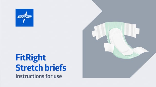 Product video: Medline FitRight Stretch Ultra Incontinence Briefs with Center Tab