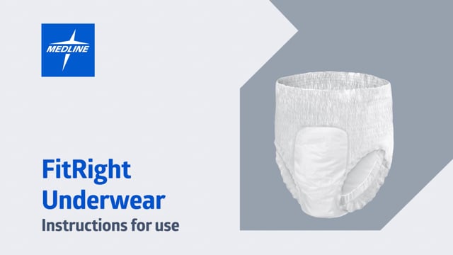 Product video: Medline FitRight Disposable Protective Underwear - XXL