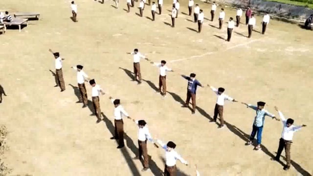 राष्ट्रीय स्वयं सेवक संघ का एकत्रीकरण कार्यक्रम सम्पन्न