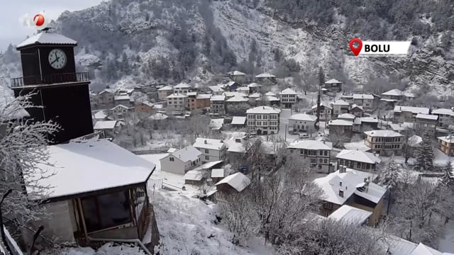 Tarihi İlçe Mudurnu'da Kış Güzelliği