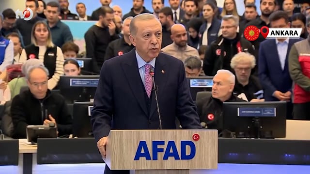 Cumhurbaşkanı Erdoğan, AFAD'da Açıklamalarda Bulundu