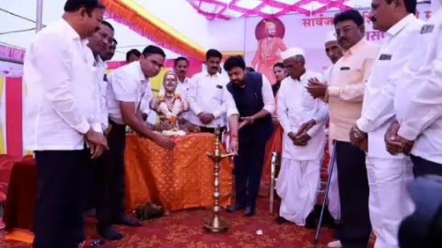 सार्वजनिक शिवजयंती साप्ताहाचे आमदार संजय बनसोडे यांच्या हस्ते उद्घाटन