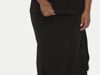 Vikki Vi Classic Black Side Slit Straight Maxi Skirt