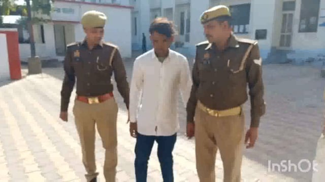 गोवर्धन पुलिस को मिली बड़ी सफलता 15000 का इनामी गिरफ्तार शातिर बदमाश सायबर ठगों को कराता था सैफ बैंकिंग