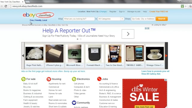 Video 4: Ebay Classifieds
