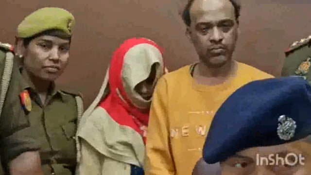 वृंदावन में वृद्ध हत्या आरोपी नौकर दंपति को पुलिस ने पकड़ कर भेजा जेल