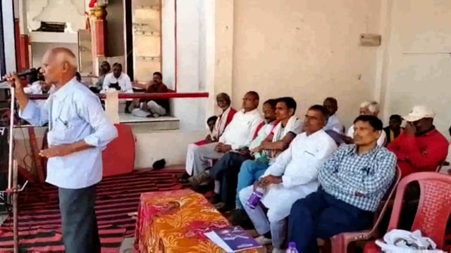 शिव दुर्गा महावीर मंदिर सूरजगढ़ा के प्रांगण में निर्माण कामगार फेडरेशन बिहार का चौथा सम्मेलन हुआ संपन्न