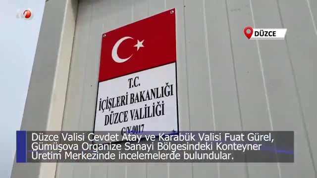 Konteyner Üretim Merkezini İncelediler