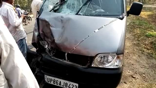 सोनाई रेलवे स्टेशन के निकट इको से भिड़ी मोटरसाइकिल :मोटरसाइकिल सवार की हालत गंभीर