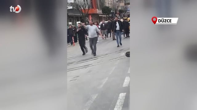 Atatürk Bulvarında Skandal Olay