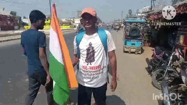 सूरजगढ़ा-इंग्लैंड से बुद्ध की प्रतिमा वापस लाने के लिए एक युवा ने सुल्तानगंज  से दिल्ली के लिए पैदल यात्रा की शुरू