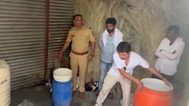 राज्य उत्पादन शुल्क पथकांचे निलंगा तालुक्यात 4 ठिकाणी छापे,गावठी दारू व ताडीसह 5 लाखांचा मुद्देमाल केला जप्त