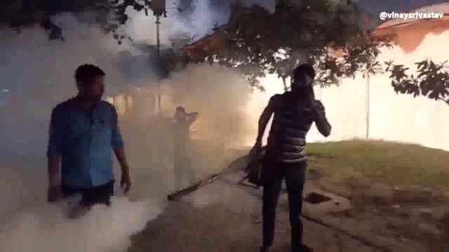 मच्छर डेंगू से बचने के लिए कराई जा रही है फॉगिंग