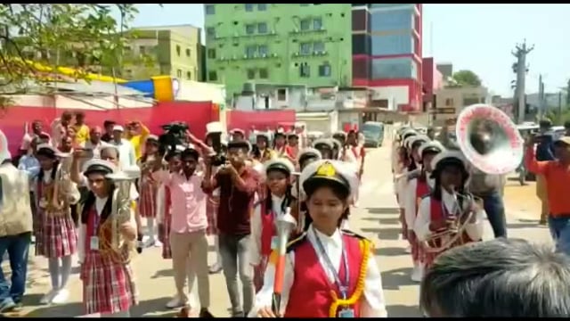 शिक्षित बांका, विकसित बांका बिहार दिवस के अवसर पर जिलाधिकारी का भव्य स्वागत 