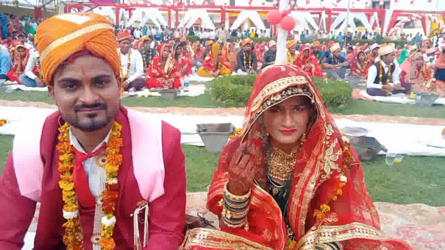 जिला अलीगढ़ में 280 जोड़ों का हुआ सम्मेलन डीएम अलीगढ़ ने कराया सामूहिक विवाह