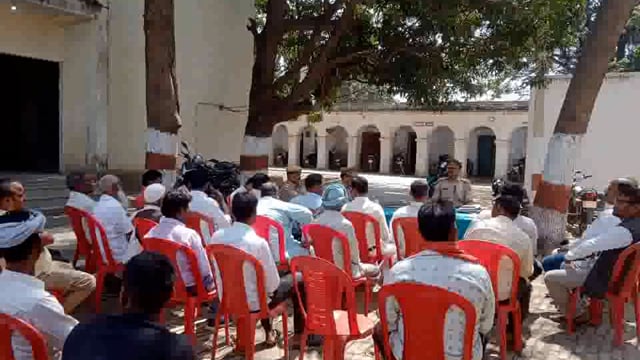 थाना लोटन में त्यौहार रामनवमी रमजान के दृष्टिगत की गई बैठक ।