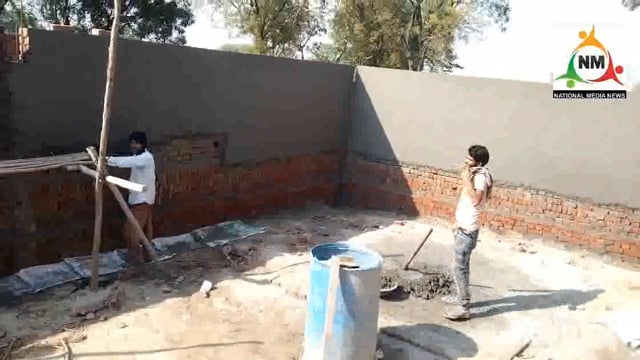 पानीगांव में सरकार द्वारा बनवाया जा रहा जैविक खाद सेंटर।