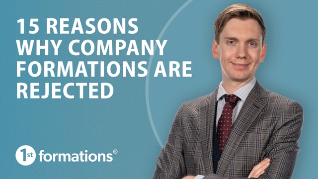 15 reasons why company formations are rejected