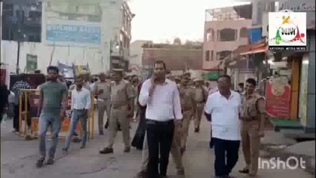 ठा बांके बिहारी मंदिर क्षेत्र में सिटी मजिस्ट्रेट व सीओ सदर के द्वारा किया गया निरीक्षण।