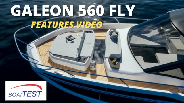 Galeon 560 FLY Features Video – By BoatTEST.com 