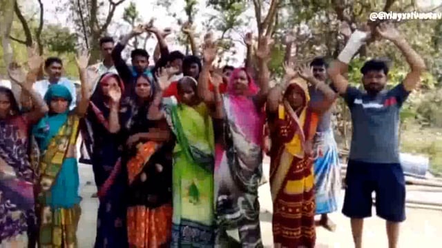  नाली के गंदा पानी के निकासी ना होने के कारण ग्रामीणों में रोष