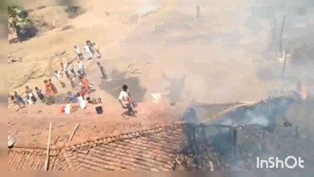*बेलहर के आमाटांड गांव में लगी आग, पछुआ हवाओं ने झोंकी अपनी ताकत, घर सहित दो बाइक ,डीजे  जलकर हुआ राख*