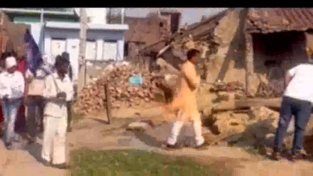 अधयक्ष पद के प्रत्याशी राकेश त्रिपाठी ने किया क्षेत्र भ्रमण