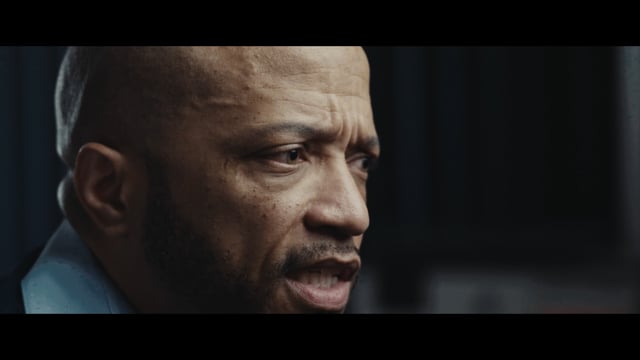Frame from a customer experience testimonial film