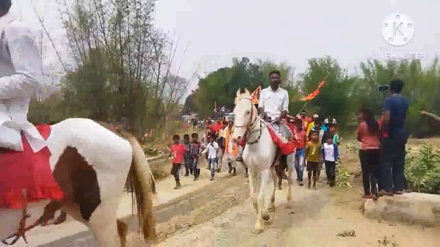 प्राचीन काली मंदिर भितीया के प्रांगण में आयोजित हो रहे तीन दिवसीय  श्रीराम महायज्ञ को लेकर निकाली गई भव्य कलश शोभायात्रा