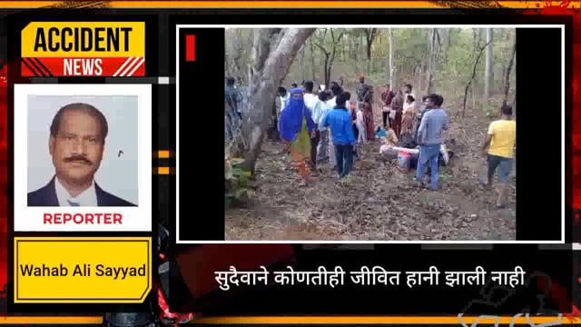 सारगंड- सोनापूर मार्गावर  चारचाकी वाहन पलटी. 