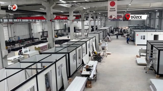 Düzce’de Üretilip Gönderilen Konteynerler Mahalle Oldu