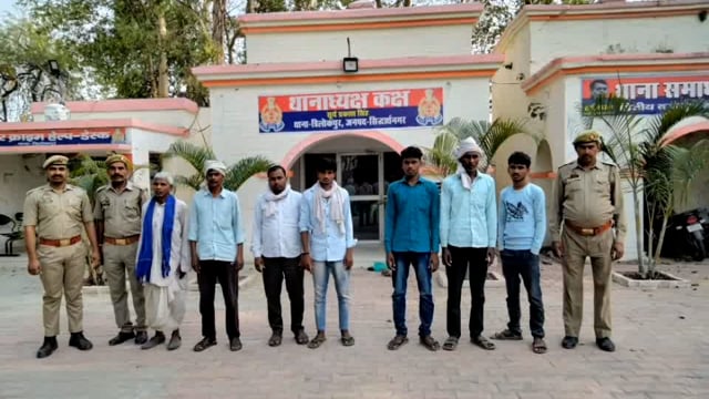 सिद्धार्थनगर त्रिलोकपुर पुलिस ने भरौली कैथवलिया से 7 नफर अभियुक्तगण को किया गिरफ्तार भेजा न्यायालय