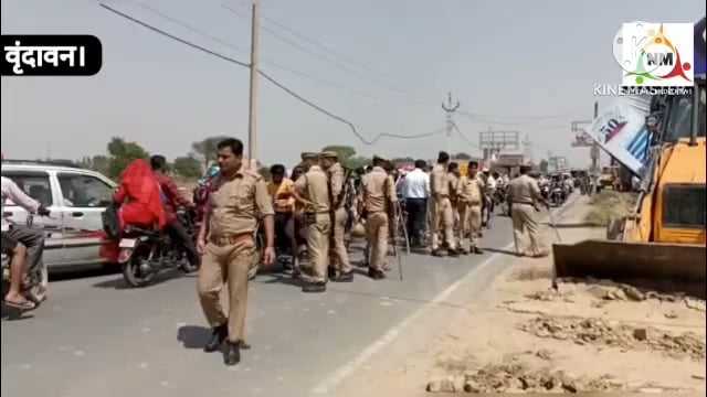 वृंदावन राया एक्सप्रेसवे कट रोड के चौड़ीकरण होने पर पानीगांव के पास से पीडब्ल्यूडी ने पुलिस फोर्स के साथ हटवाया अतिक्रमण