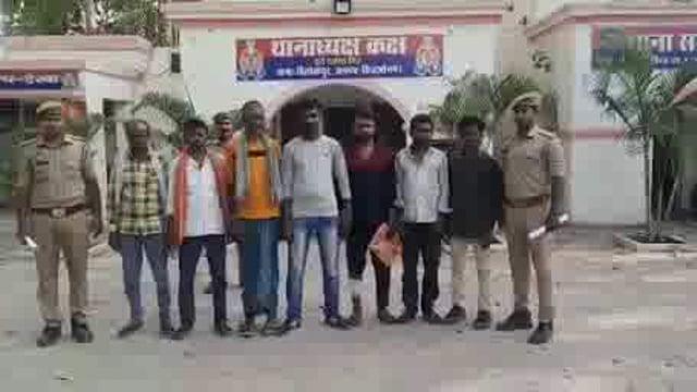 त्रिलोकपुर पुलिस द्वारा थाना क्षेत्र के अलग-अलग स्थानों से 7 अभियुक्तो को गिरफ्तार कर भेजा न्यायालय