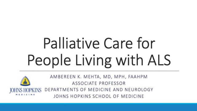 Palliative care for people with ALS Screen Grab