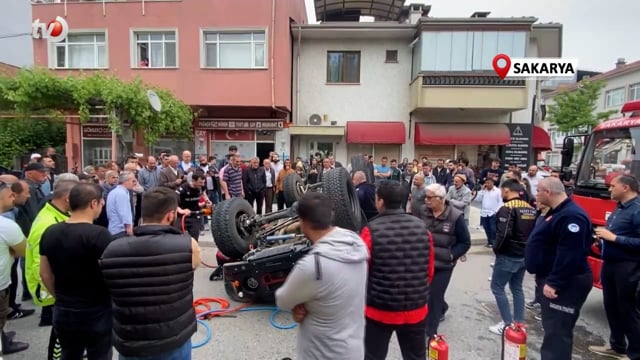 Takla Atan Off-Road Aracını Görenler Bölgeye Koştu