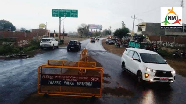 ब्रज में वुधवार शाम को हुई जोरदार बारिश ने, लोगों को भीषण गर्मी से दिलाई राहत।