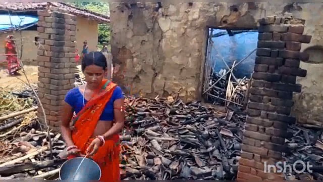 आग लगने से एक घर जलकर राख, लाखों की संपत्ति का हुआ नुकसान