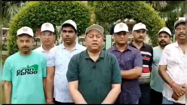 हरित क्रांति को लेकर रिफाइनरी के कर्मचारी व अधिकारियों ने प्रभात फेरी निकाली