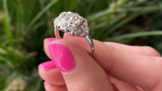 Art Deco .30ct Diamond 'Toi et Moi' Ring – Butter Lane Antiques