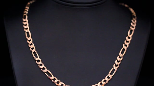 Mens 20 inch sales gold figaro chain