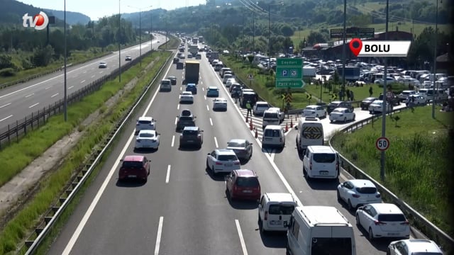 TEM'in Bolu Geçişinde Yumruk Yumruğa Kavga