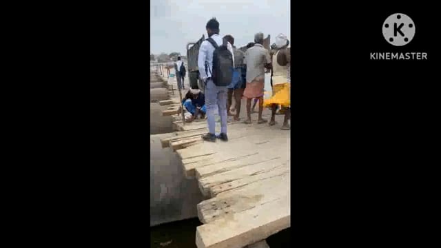 मांट बृंदावन पोटून पुल टूटा आवागमन हुआ प्रतिबंधित