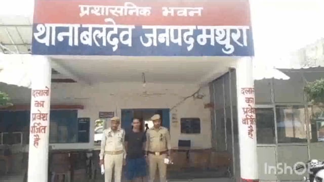 बलदेव पुलिस ने सरिया चोरी करने वाले एक युवक को मय माल के बरामद कर जेल भेजा