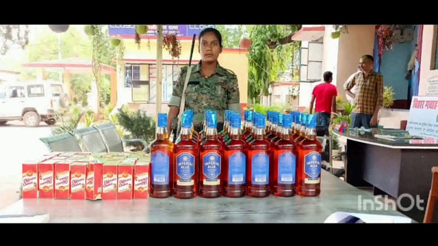 लखीसराय नगर थाना क्षेत्र के शहीद द्वार के समीप भारी मात्रा में विदेशी शराब बरामद विक्रेता फरार