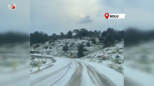 Bolu’da Dolu Yağışı