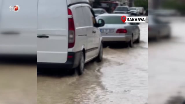 Dere Taştı Mahalle Sular Altında Kaldı